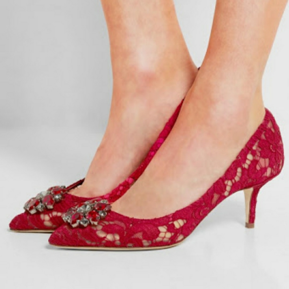 Dolce and Gabbana red pumps